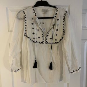 Lucky Brand Boho Linen Shirt- Tags On